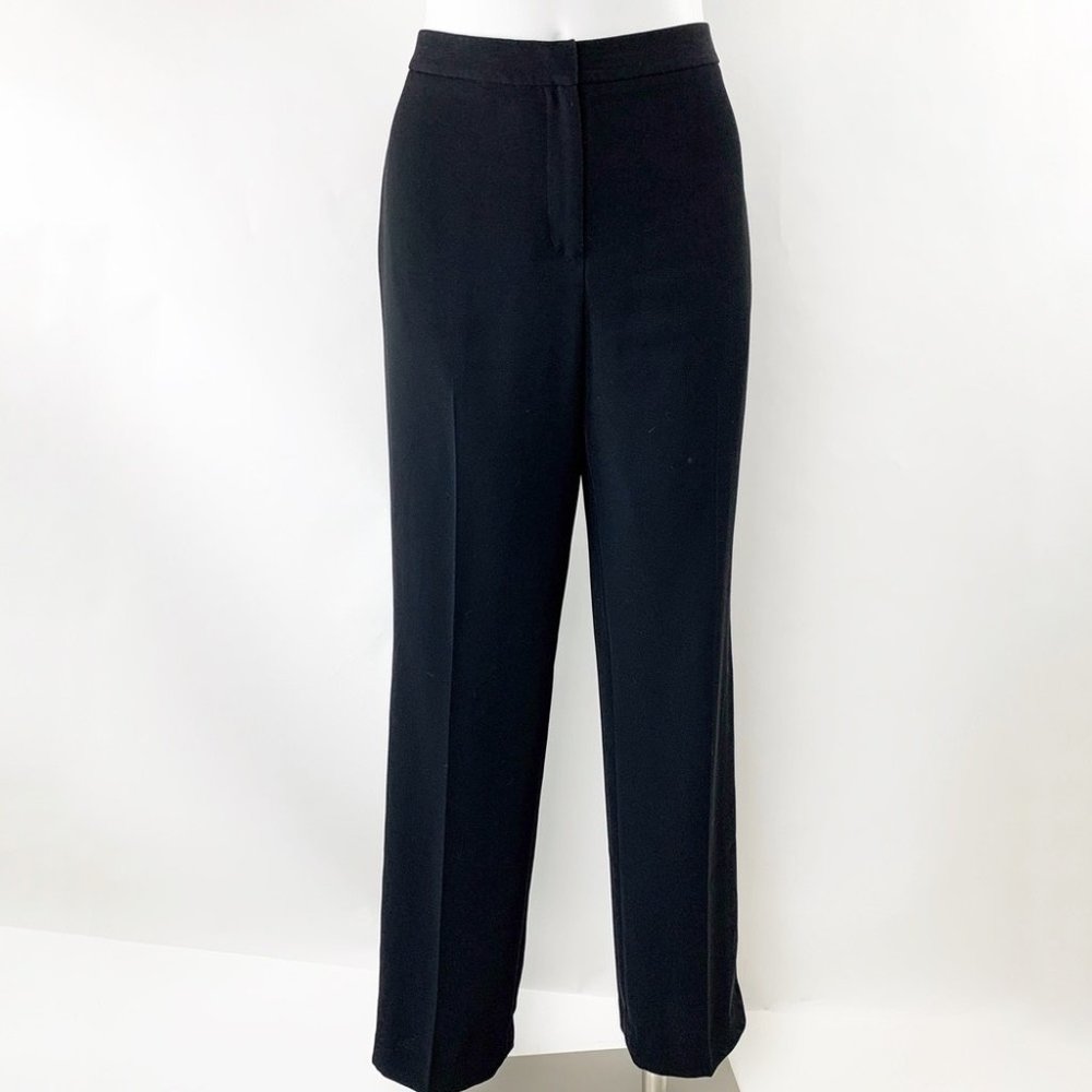Ann Taylor Loft Lined Career Trousers Black Sz 6